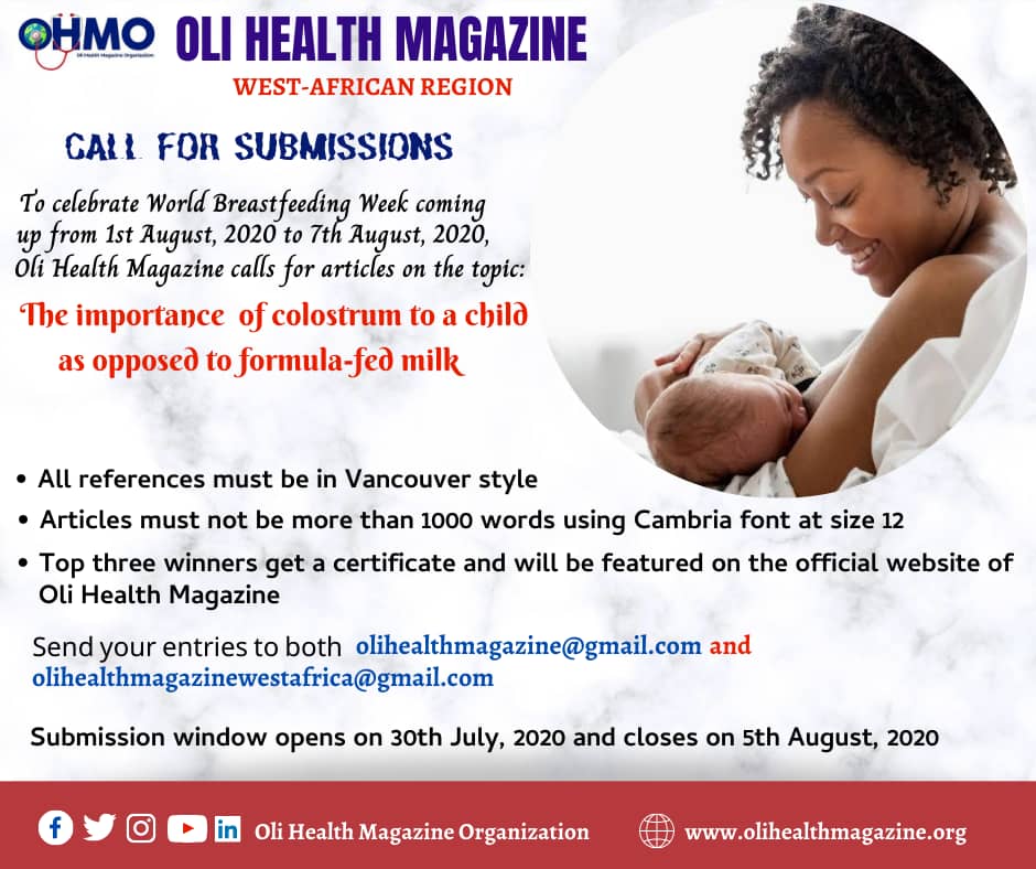 OLI HEALTH MAGAZINE WEST AFRICA REGION CALL FOR SUBMISSIONS