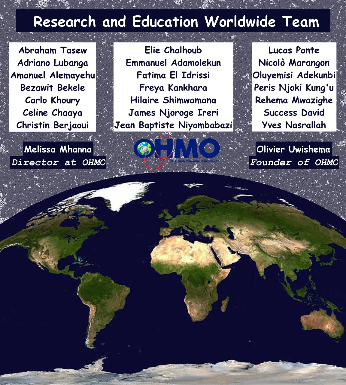 Selected Candidates for OHMO Volunteers