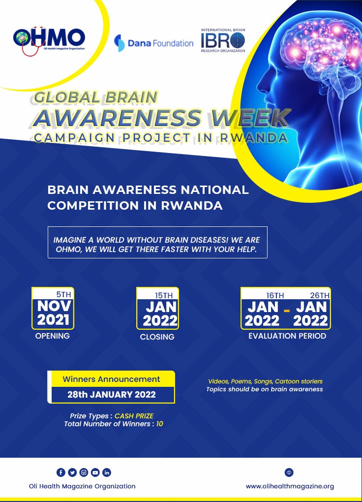 Brain Awareness National Competition in Rwanda - Global Brain Awareness Week Campaign Project in Rwanda